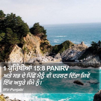 1 ਕੁਰਿੰਥੀਆਂ 15:8 PANIRV Bible Verse Image