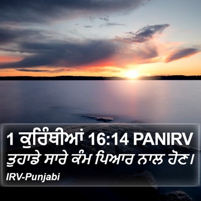 1 ਕੁਰਿੰਥੀਆਂ 16:14 PANIRV Bible Verse Image