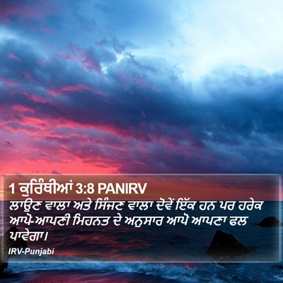 1 ਕੁਰਿੰਥੀਆਂ 3:8 PANIRV Bible Verse Image