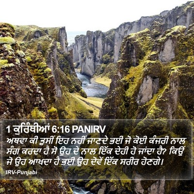 1 ਕੁਰਿੰਥੀਆਂ 6:16 PANIRV Bible Verse Image