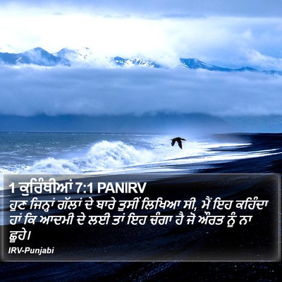 1 ਕੁਰਿੰਥੀਆਂ 7:1 PANIRV Bible Verse Image