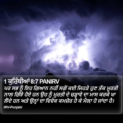 1 ਕੁਰਿੰਥੀਆਂ 8:7 PANIRV Bible Verse Image