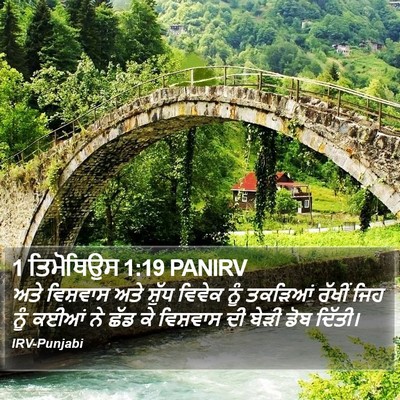 1 ਤਿਮੋਥਿਉਸ 1:19 PANIRV Bible Verse Image