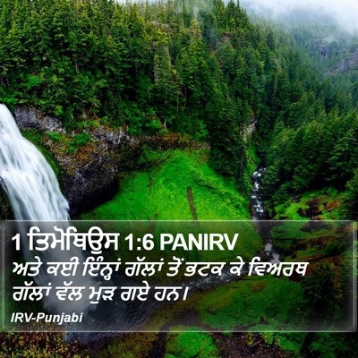 1 ਤਿਮੋਥਿਉਸ 1:6 PANIRV Bible Verse Image