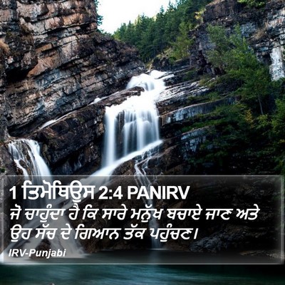 1 ਤਿਮੋਥਿਉਸ 2:4 PANIRV Bible Verse Image