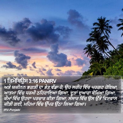 1 ਤਿਮੋਥਿਉਸ 3:16 PANIRV Bible Verse Image