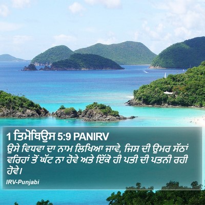 1 ਤਿਮੋਥਿਉਸ 5:9 PANIRV Bible Verse Image