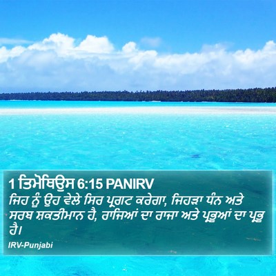 1 ਤਿਮੋਥਿਉਸ 6:15 PANIRV Bible Verse Image