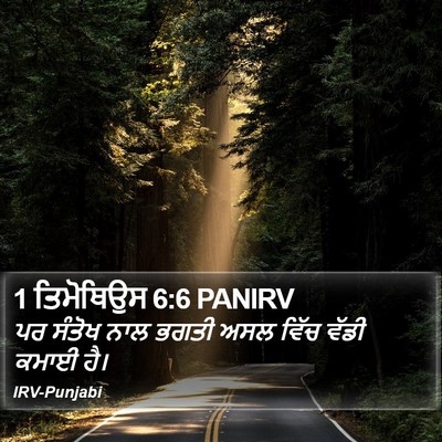 1 ਤਿਮੋਥਿਉਸ 6:6 PANIRV Bible Verse Image