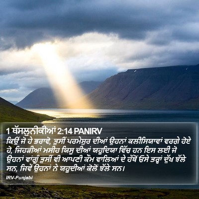 1 ਥੱਸਲੁਨੀਕੀਆਂ 2:14 PANIRV Bible Verse Image