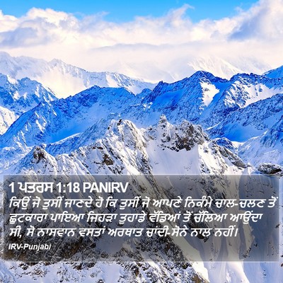 1 ਪਤਰਸ 1:18 PANIRV Bible Verse Image