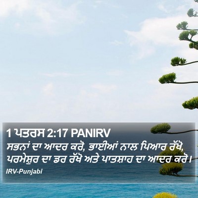 1 ਪਤਰਸ 2:17 PANIRV Bible Verse Image