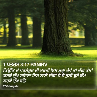 1 ਪਤਰਸ 3:17 PANIRV Bible Verse Image