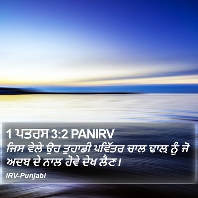1 ਪਤਰਸ 3:2 PANIRV Bible Verse Image