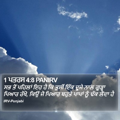1 ਪਤਰਸ 4:8 PANIRV Bible Verse Image