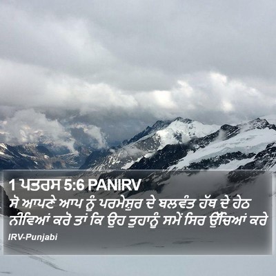 1 ਪਤਰਸ 5:6 PANIRV Bible Verse Image