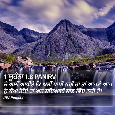 1 ਯੂਹੰਨਾ 1:8 PANIRV Bible Verse Image