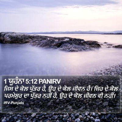 1 ਯੂਹੰਨਾ 5:12 PANIRV Bible Verse Image