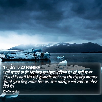 1 ਯੂਹੰਨਾ 5:20 PANIRV Bible Verse Image