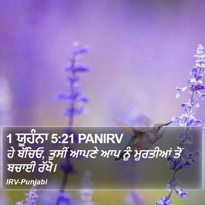 1 ਯੂਹੰਨਾ 5:21 PANIRV Bible Verse Image