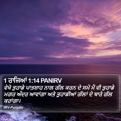 1 ਰਾਜਿਆਂ 1:14 PANIRV Bible Verse Image
