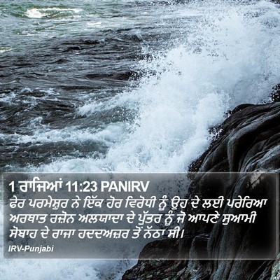 1 ਰਾਜਿਆਂ 11:23 PANIRV Bible Verse Image