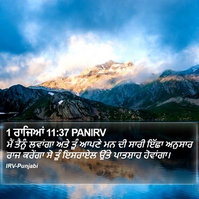 1 ਰਾਜਿਆਂ 11:37 PANIRV Bible Verse Image