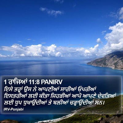 1 ਰਾਜਿਆਂ 11:8 PANIRV Bible Verse Image