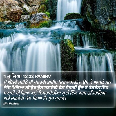 1 ਰਾਜਿਆਂ 12:33 PANIRV Bible Verse Image