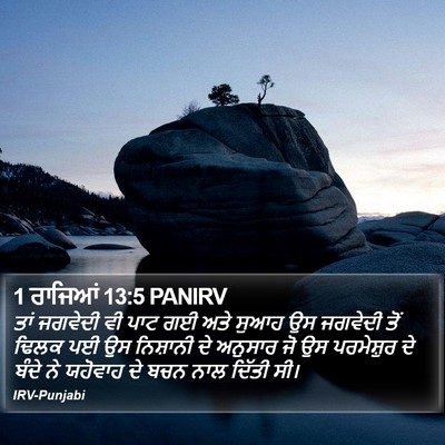 1 ਰਾਜਿਆਂ 13:5 PANIRV Bible Verse Image