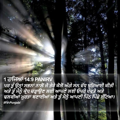 1 ਰਾਜਿਆਂ 14:9 PANIRV Bible Verse Image