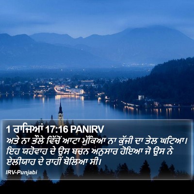 1 ਰਾਜਿਆਂ 17:16 PANIRV Bible Verse Image