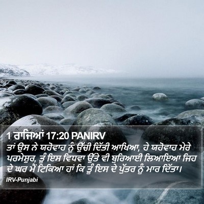 1 ਰਾਜਿਆਂ 17:20 PANIRV Bible Verse Image
