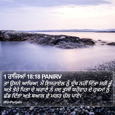 1 ਰਾਜਿਆਂ 18:18 PANIRV Bible Verse Image