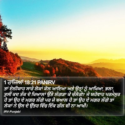 1 ਰਾਜਿਆਂ 18:21 PANIRV Bible Verse Image