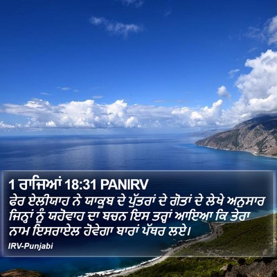 1 ਰਾਜਿਆਂ 18:31 PANIRV Bible Verse Image