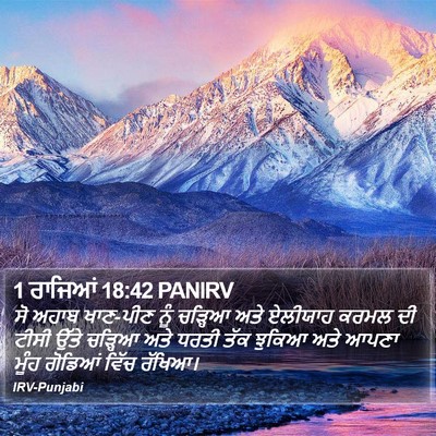 1 ਰਾਜਿਆਂ 18:42 PANIRV Bible Verse Image