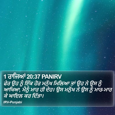 1 ਰਾਜਿਆਂ 20:37 PANIRV Bible Verse Image
