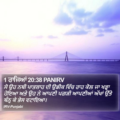 1 ਰਾਜਿਆਂ 20:38 PANIRV Bible Verse Image