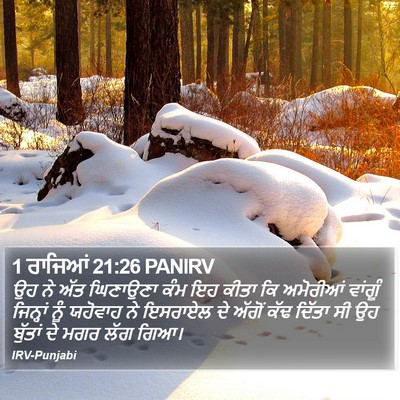 1 ਰਾਜਿਆਂ 21:26 PANIRV Bible Verse Image