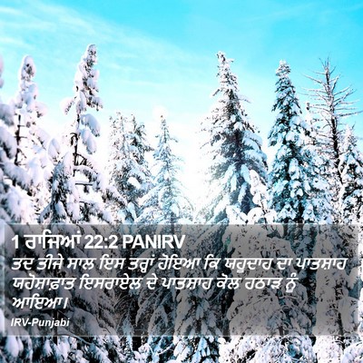 1 ਰਾਜਿਆਂ 22:2 PANIRV Bible Verse Image