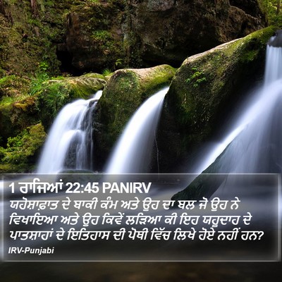 1 ਰਾਜਿਆਂ 22:45 PANIRV Bible Verse Image