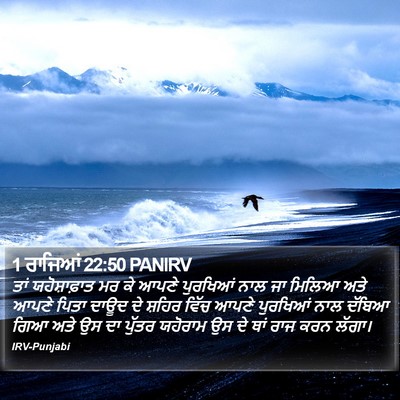 1 ਰਾਜਿਆਂ 22:50 PANIRV Bible Verse Image