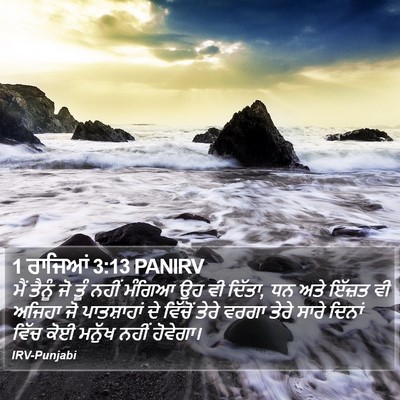 1 ਰਾਜਿਆਂ 3:13 PANIRV Bible Verse Image