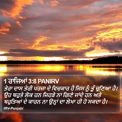 1 ਰਾਜਿਆਂ 3:8 PANIRV Bible Verse Image