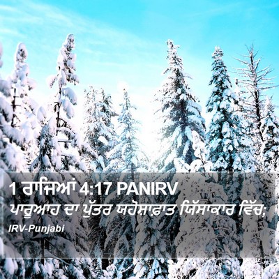 1 ਰਾਜਿਆਂ 4:17 PANIRV Bible Verse Image