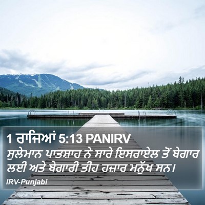 1 ਰਾਜਿਆਂ 5:13 PANIRV Bible Verse Image