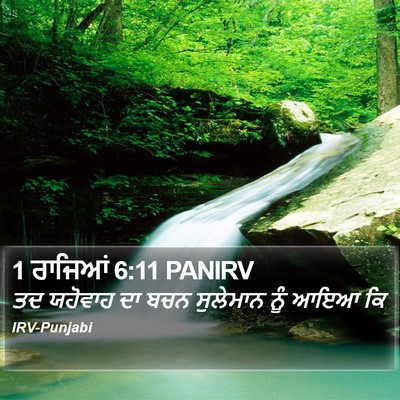 1 ਰਾਜਿਆਂ 6:11 PANIRV Bible Verse Image