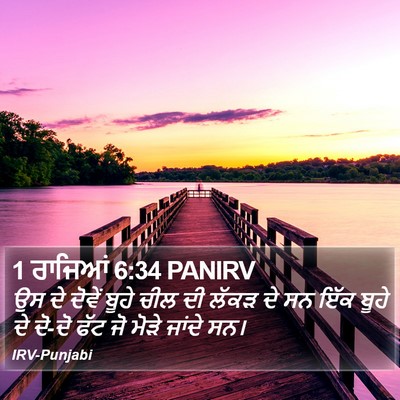 1 ਰਾਜਿਆਂ 6:34 PANIRV Bible Verse Image