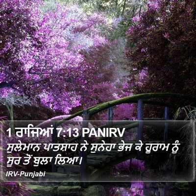 1 ਰਾਜਿਆਂ 7:13 PANIRV Bible Verse Image